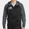 Sport Wick ® Varsity Fleece Full Zip Hooded Jacket Thumbnail