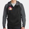 Sport Wick ® Varsity Fleece Full Zip Hooded Jacket Thumbnail