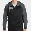 Sport Wick ® Varsity Fleece Full Zip Hooded Jacket Thumbnail