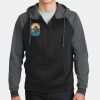 Sport Wick ® Varsity Fleece Full Zip Hooded Jacket Thumbnail