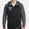 Sport Wick ® Varsity Fleece Full Zip Hooded Jacket Thumbnail