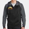 Sport Wick ® Varsity Fleece Full Zip Hooded Jacket Thumbnail