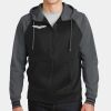Sport Wick ® Varsity Fleece Full Zip Hooded Jacket Thumbnail