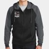 Sport Wick ® Varsity Fleece Full Zip Hooded Jacket Thumbnail