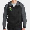 Sport Wick ® Varsity Fleece Full Zip Hooded Jacket Thumbnail