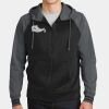 Sport Wick ® Varsity Fleece Full Zip Hooded Jacket Thumbnail