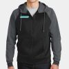 Sport Wick ® Varsity Fleece Full Zip Hooded Jacket Thumbnail