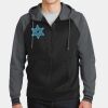 Sport Wick ® Varsity Fleece Full Zip Hooded Jacket Thumbnail