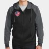 Sport Wick ® Varsity Fleece Full Zip Hooded Jacket Thumbnail