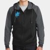 Sport Wick ® Varsity Fleece Full Zip Hooded Jacket Thumbnail