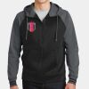 Sport Wick ® Varsity Fleece Full Zip Hooded Jacket Thumbnail