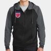Sport Wick ® Varsity Fleece Full Zip Hooded Jacket Thumbnail