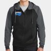 Sport Wick ® Varsity Fleece Full Zip Hooded Jacket Thumbnail