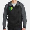 Sport Wick ® Varsity Fleece Full Zip Hooded Jacket Thumbnail