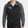 Sport Wick ® Varsity Fleece Full Zip Hooded Jacket Thumbnail