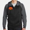 Sport Wick ® Varsity Fleece Full Zip Hooded Jacket Thumbnail