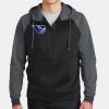 Sport Wick ® Varsity Fleece Full Zip Hooded Jacket Thumbnail