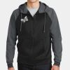 Sport Wick ® Varsity Fleece Full Zip Hooded Jacket Thumbnail