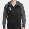 Sport Wick ® Varsity Fleece Full Zip Hooded Jacket Thumbnail