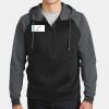 Sport Wick ® Varsity Fleece Full Zip Hooded Jacket Thumbnail