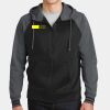 Sport Wick ® Varsity Fleece Full Zip Hooded Jacket Thumbnail