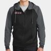 Sport Wick ® Varsity Fleece Full Zip Hooded Jacket Thumbnail