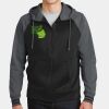 Sport Wick ® Varsity Fleece Full Zip Hooded Jacket Thumbnail
