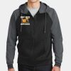Sport Wick ® Varsity Fleece Full Zip Hooded Jacket Thumbnail