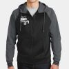 Sport Wick ® Varsity Fleece Full Zip Hooded Jacket Thumbnail