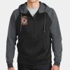Sport Wick ® Varsity Fleece Full Zip Hooded Jacket Thumbnail