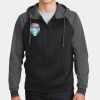 Sport Wick ® Varsity Fleece Full Zip Hooded Jacket Thumbnail