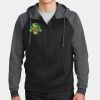 Sport Wick ® Varsity Fleece Full Zip Hooded Jacket Thumbnail