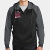 Sport Wick ® Varsity Fleece Full Zip Hooded Jacket Thumbnail