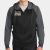Sport Wick ® Varsity Fleece Full Zip Hooded Jacket Thumbnail