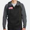 Sport Wick ® Varsity Fleece Full Zip Hooded Jacket Thumbnail