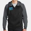 Sport Wick ® Varsity Fleece Full Zip Hooded Jacket Thumbnail