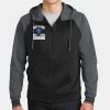 Sport Wick ® Varsity Fleece Full Zip Hooded Jacket Thumbnail