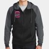 Sport Wick ® Varsity Fleece Full Zip Hooded Jacket Thumbnail