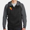 Sport Wick ® Varsity Fleece Full Zip Hooded Jacket Thumbnail