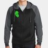 Sport Wick ® Varsity Fleece Full Zip Hooded Jacket Thumbnail