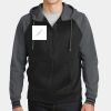 Sport Wick ® Varsity Fleece Full Zip Hooded Jacket Thumbnail