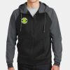 Sport Wick ® Varsity Fleece Full Zip Hooded Jacket Thumbnail