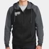 Sport Wick ® Varsity Fleece Full Zip Hooded Jacket Thumbnail