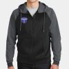 Sport Wick ® Varsity Fleece Full Zip Hooded Jacket Thumbnail