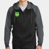 Sport Wick ® Varsity Fleece Full Zip Hooded Jacket Thumbnail