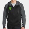 Sport Wick ® Varsity Fleece Full Zip Hooded Jacket Thumbnail