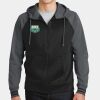 Sport Wick ® Varsity Fleece Full Zip Hooded Jacket Thumbnail