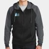 Sport Wick ® Varsity Fleece Full Zip Hooded Jacket Thumbnail