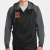 Sport Wick ® Varsity Fleece Full Zip Hooded Jacket Thumbnail