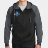 Sport Wick ® Varsity Fleece Full Zip Hooded Jacket Thumbnail